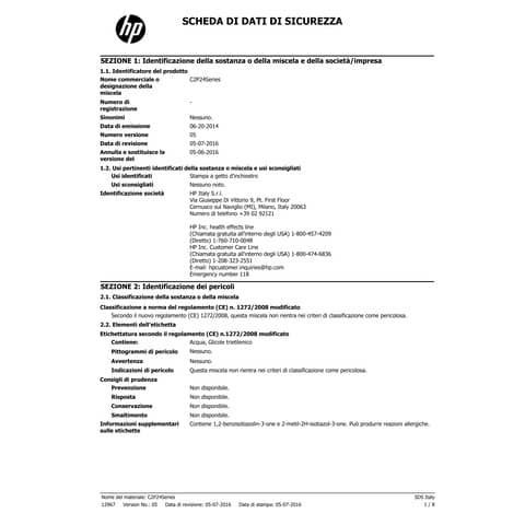 Cartuccia inkjet alta capacità 935XL HP ciano C2P24AE